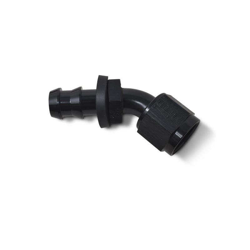 Russell Performance -6 AN Twist-Lok 45 Degree Hose End (Black) - SMINKpower Performance Parts RUS624083 Russell