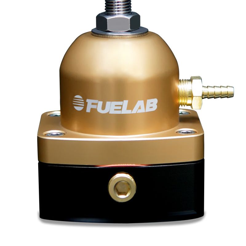 Fuelab 515 EFI Adjustable FPR 25-90 PSI (2) -6AN In (1) -6AN Return - Gold-Fuel Pressure Regulators-Fuelab-FLB51502-5-SMINKpower Performance Parts