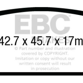 EBC 15+ Cadillac Escalade 6.2 2WD Ultimax2 Rear Brake Pads - SMINKpower Performance Parts EBCUD1707 EBC
