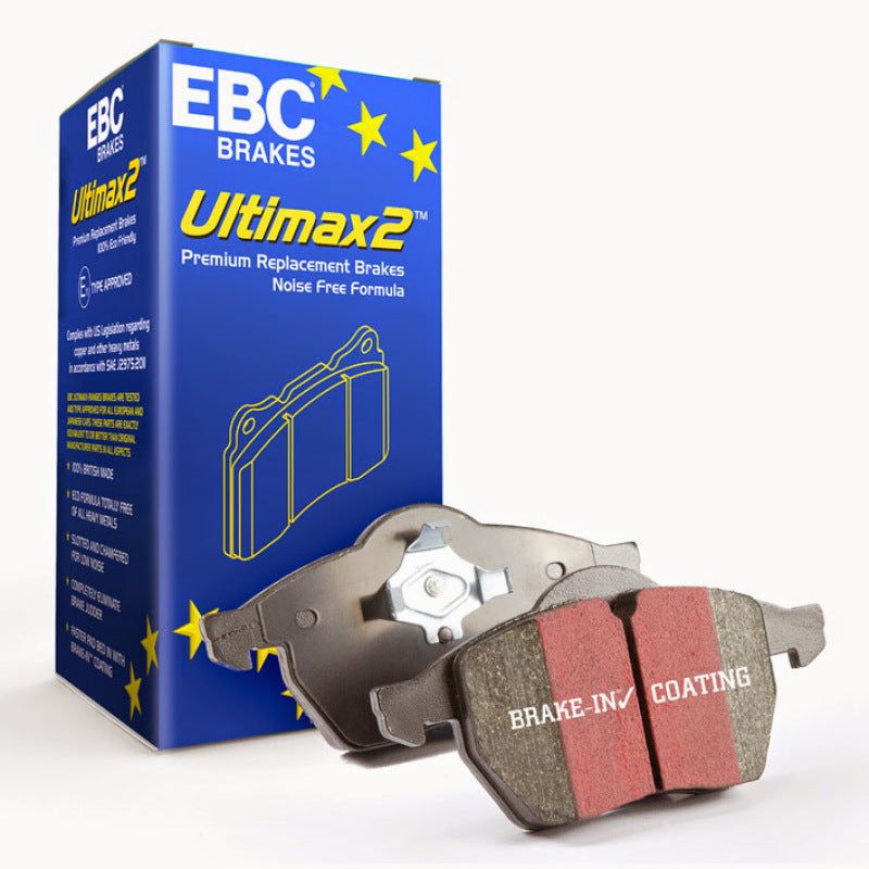EBC 06-13 Audi A3 2.0 Turbo (Girling rear caliper) Ultimax2 Front Brake Pads-Brake Pads - OE-EBC-EBCUD1107-SMINKpower Performance Parts