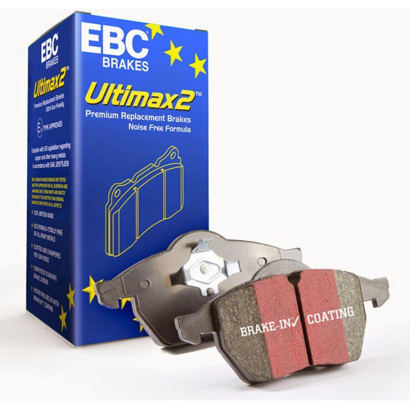 EBC 10-13 Audi A3 2.0 Turbo (Bosch rear caliper) Ultimax2 Rear Brake Pads-Brake Pads - OE-EBC-EBCUD1456-SMINKpower Performance Parts