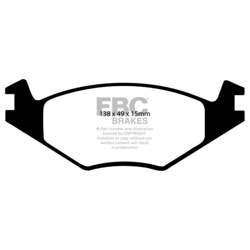 EBC 86-93 Volkswagen Cabriolet 1.8 Redstuff Front Brake Pads - SMINKpower Performance Parts EBCDP3517C EBC
