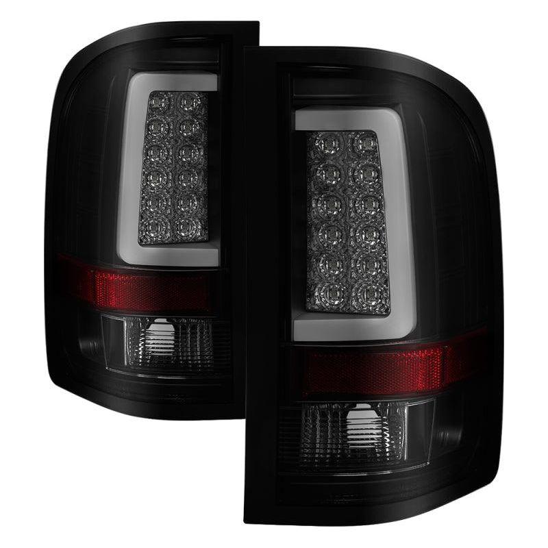 Spyder 07-13 Silverado (Will Not Work w/2010 921 Bulb)V3 Tail Lights Blk Smk ALT-YD-CS07V3-LBLED-BSM - SMINKpower Performance Parts SPY5084095 SPYDER