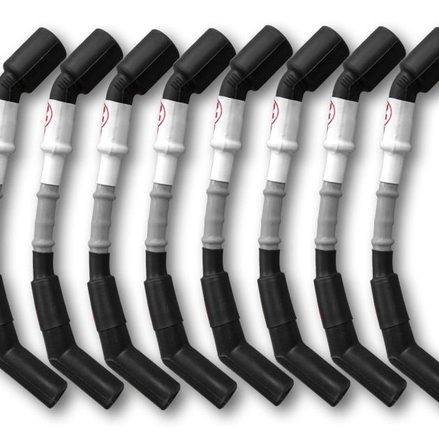 Kooks 10mm Spark Plug Wire - Grey w/Black Boots (Set of 8)-Spark Plug Wire Sets-Kooks Headers-KSH750202-SMINKpower Performance Parts