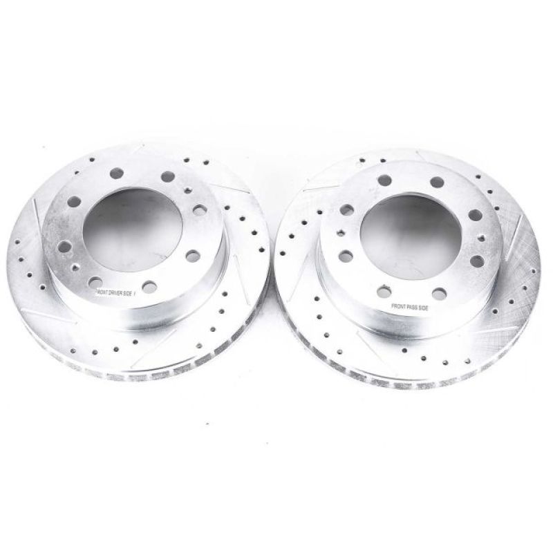 Power Stop 00-05 Cadillac DeVille Front Evolution Drilled & Slotted Rotors - Pair - SMINKpower Performance Parts PSBAR8642XPR PowerStop