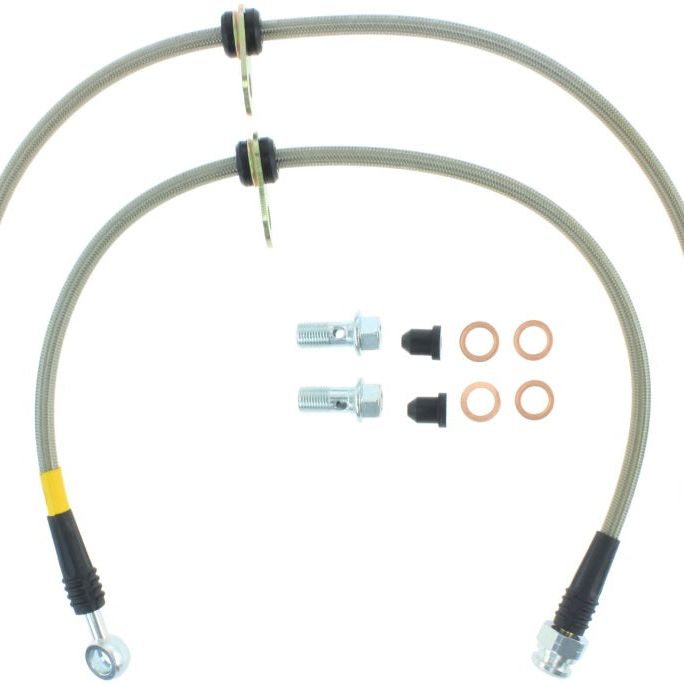StopTech 09 Acura TSX / 08 Honda EX/EX-L / 09 Accord Coupe & Sedan Stainless Steel Front Brake Lines-Brake Line Kits-Stoptech-STO950.40013-SMINKpower Performance Parts