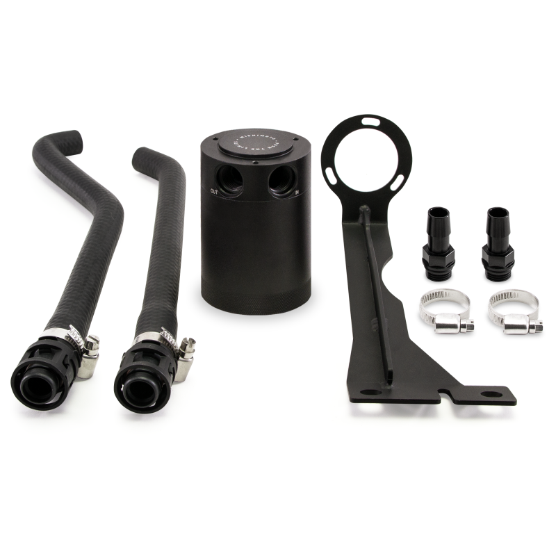 Mishimoto 2014+ Ford Fiesta ST Baffled Oil Catch Can Kit - Black-Oil Catch Cans-Mishimoto-MISMMBCC-FIST-14PBE-SMINKpower Performance Parts
