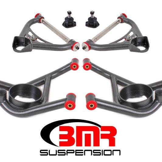 BMR 70-81 2nd Gen F-Body Upper And Lower A-Arm Kit - Black Hammertone - SMINKpower Performance Parts BMRAA031H BMR Suspension