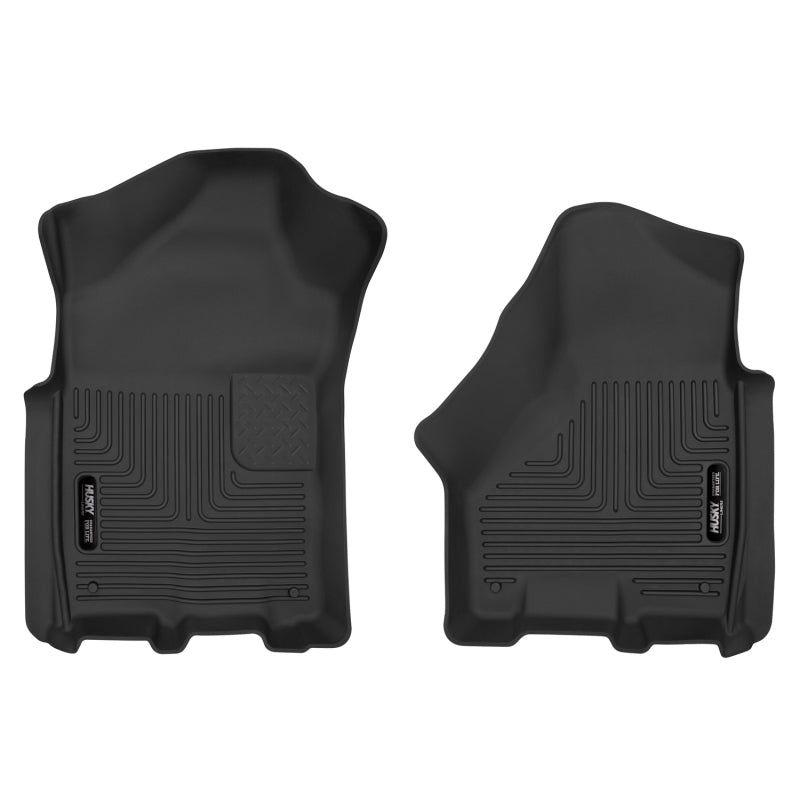 Husky Liners 19-22 Dodge Ram 2500/3500 CC/EC X-Act Contour Black Front Floor Liners-Floor Mats - Rubber-Husky Liners-HSL54801-SMINKpower Performance Parts