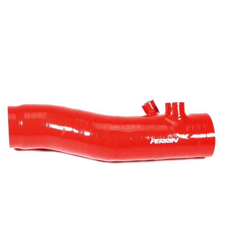 Perrin 2022+ Subaru WRX Red 3in Turbo Inlet Hose w/ Nozzle-Hoses-Perrin Performance-PERPSP-INT-425RD-SMINKpower Performance Parts