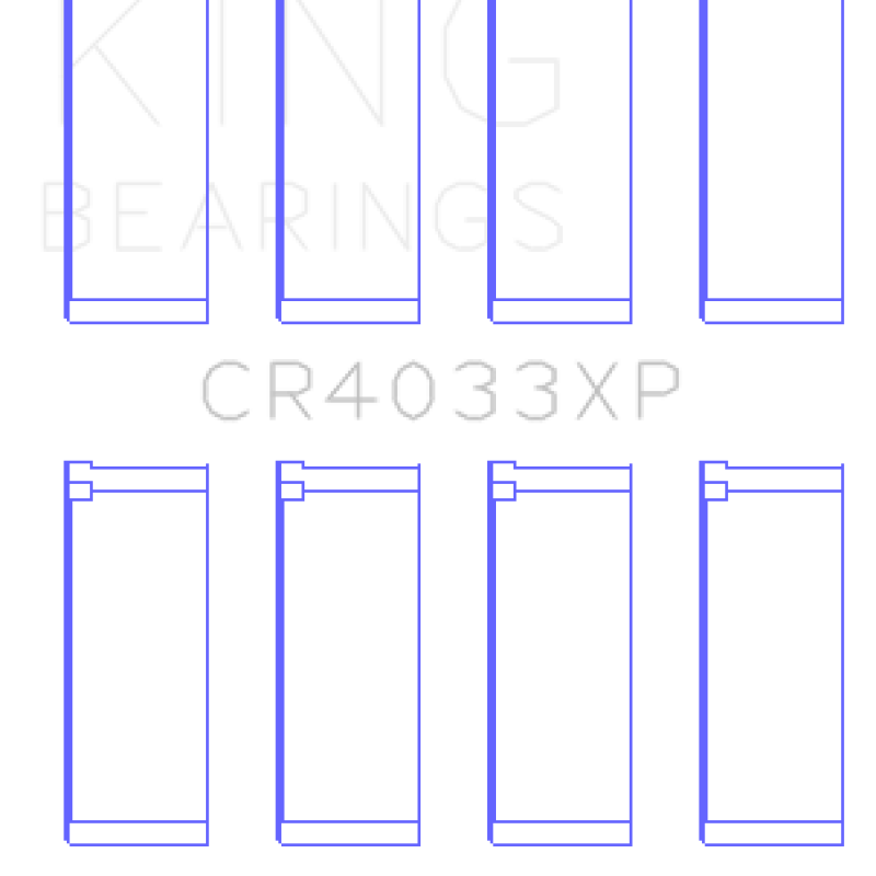 King Honda F20C/F22C / 97-01 H22A4 (Size 0.25) Rod Bearing Set-Bearings-King Engine Bearings-KINGCR4033XP0.25-SMINKpower Performance Parts