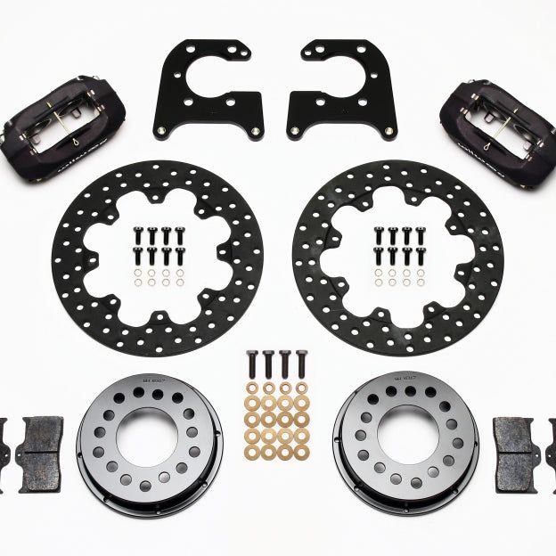 Wilwood Forged Dynalite Rear Drag Kit Drilled Rotor Big Ford 2.50in Offset - wilwood-forged-dynalite-rear-drag-kit-drilled-rotor-big-ford-2-50in-offset
