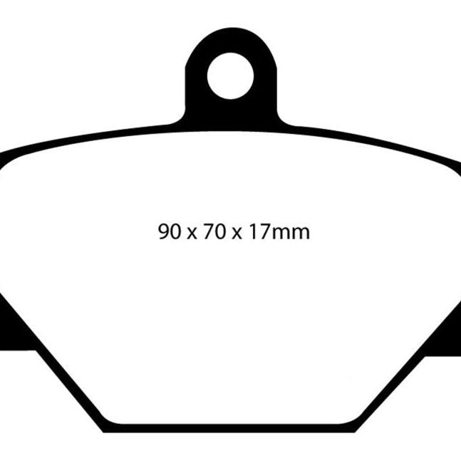 EBC 08+ Smart Fortwo 1.0 Redstuff Front Brake Pads-Brake Pads - Performance-EBC-EBCDP31287C-SMINKpower Performance Parts