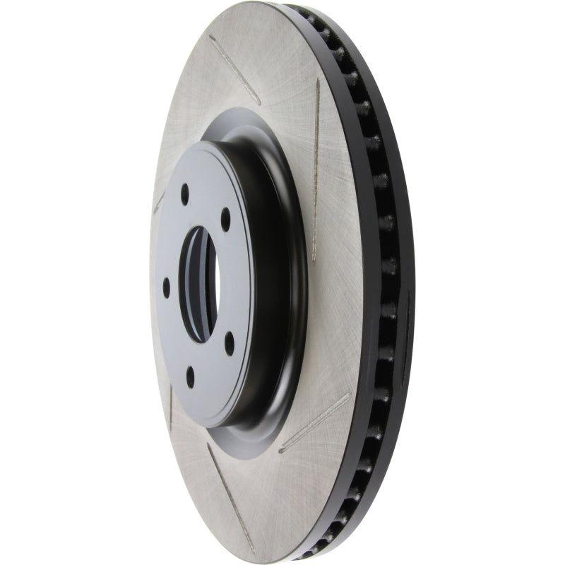 StopTech 13-15 Nissan Pathfinder Slotted Front Left Rotor-Brake Rotors - Slotted-Stoptech-STO126.42120SL-SMINKpower Performance Parts