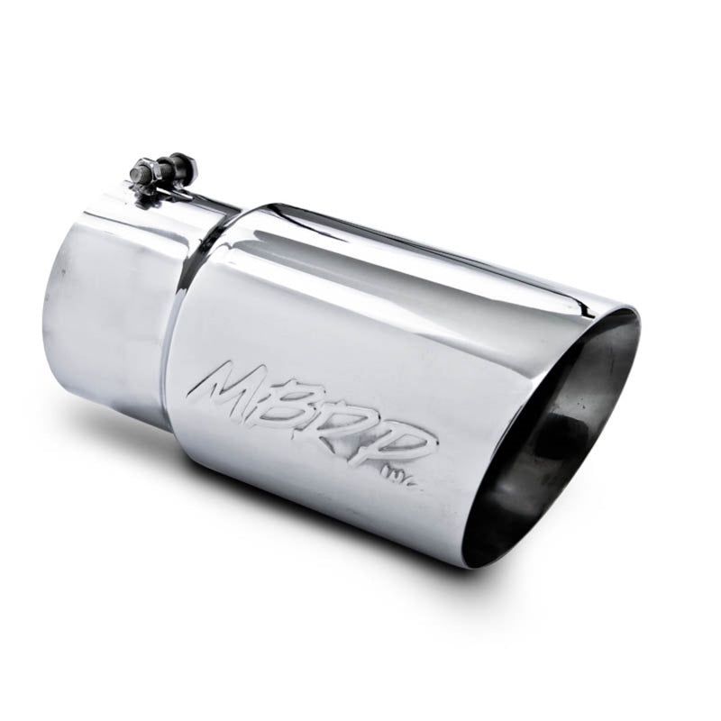 MBRP Universal Tip 6 O.D. Dual Wall Angled 5 inlet 12 length-Steel Tubing-MBRP-MBRPT5074-SMINKpower Performance Parts