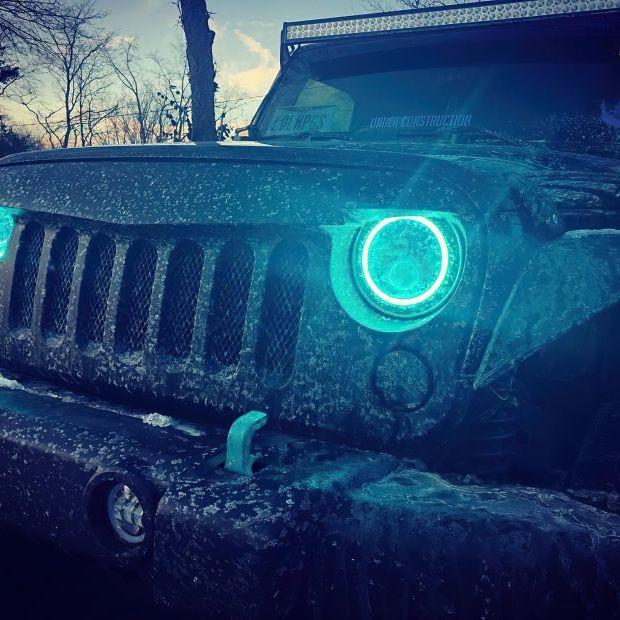 Oracle 7in High Powered LED Headlights - Black Bezel - ColorSHIFT No Controller - SMINKpower Performance Parts ORL5769-334 ORACLE Lighting