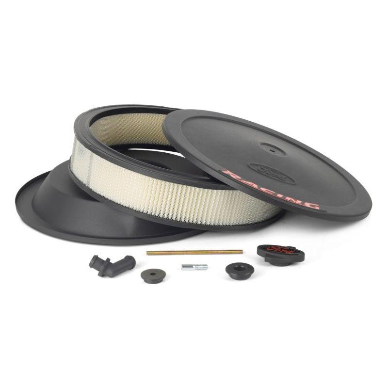 Ford Racing Air Cleaner Kit - Black Crinkle Finish w/ Red Emblem - SMINKpower Performance Parts FRP302-352 Ford Racing