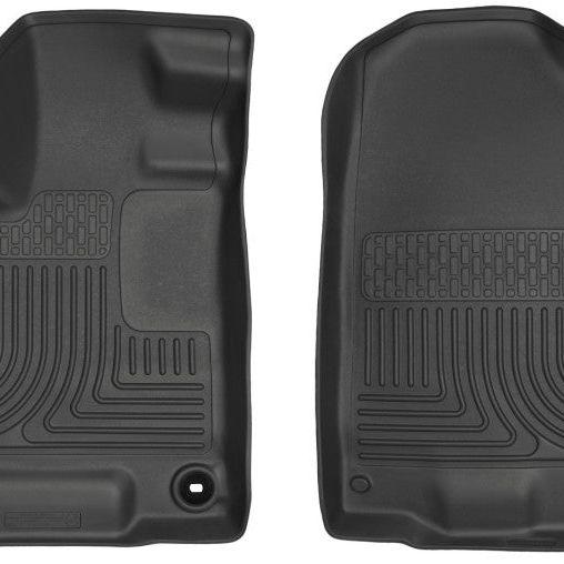 Husky Liners 2017 Honda Ridgeline WeatherBeater Front Black Floor Liners-Floor Mats - Rubber-Husky Liners-HSL18431-SMINKpower Performance Parts