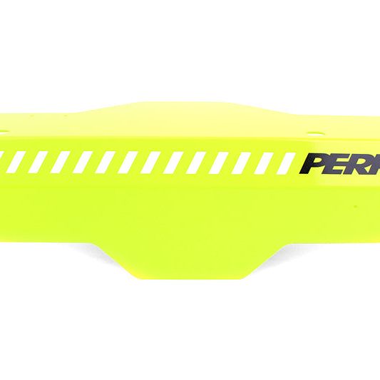 Perrin Subaru Neon Yellow Pulley Cover-Engine Covers-Perrin Performance-PERPSP-ENG-150NY-SMINKpower Performance Parts