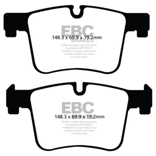 EBC 11+ BMW X3 2.0 Turbo (F25) Redstuff Front Brake Pads-Brake Pads - Performance-EBC-EBCDP32105C-SMINKpower Performance Parts