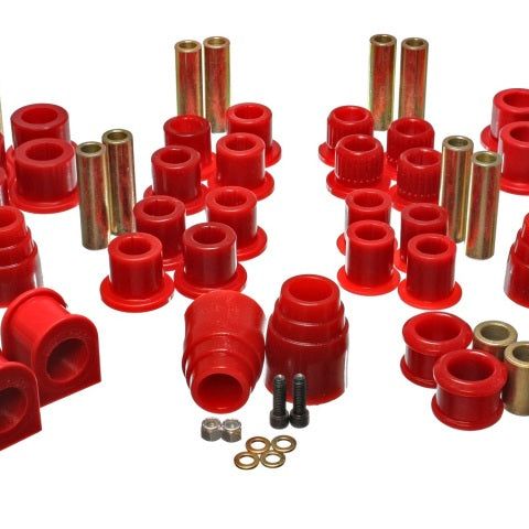 Energy Suspension 00-04 Ford Excursion 4WD Red Hyper-flex Master Bushing Set-Bushing Kits-Energy Suspension-ENG4.18120R-SMINKpower Performance Parts
