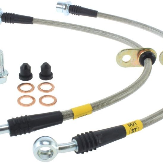 StopTech 00-05 Toyota MR2 Spyder Front Stainless Steel Brake Lines-Brake Line Kits-Stoptech-STO950.44012-SMINKpower Performance Parts