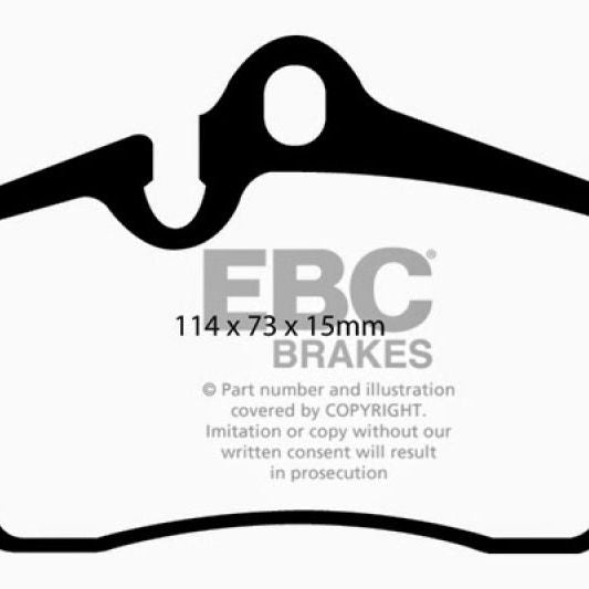EBC 09-12 Porsche Boxster (Cast Iron Rotors only) 2.9 Bluestuff Rear Brake Pads-Brake Pads - Racing-EBC-EBCDP51920NDX-SMINKpower Performance Parts