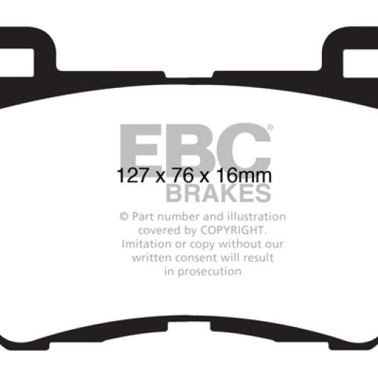 EBC 08-13 Infiniti FX50 5.0 Yellowstuff Front Brake Pads - SMINKpower Performance Parts EBCDP41823R EBC