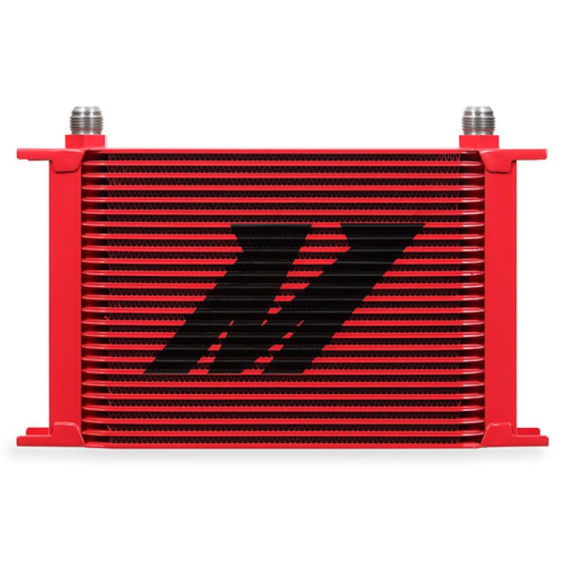 Mishimoto Universal 25 Row Oil Cooler - Red-Oil Coolers-Mishimoto-MISMMOC-25RD-SMINKpower Performance Parts