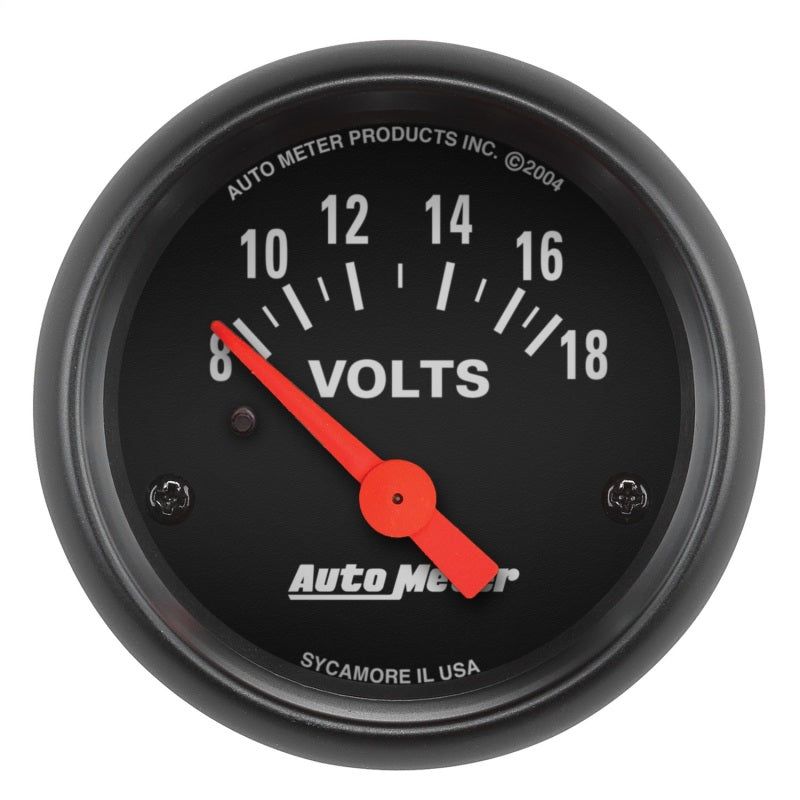 Autometer Z-Series 52mm 8-18 Volts Volmeter Gauge-Gauges-AutoMeter-ATM2645-SMINKpower Performance Parts