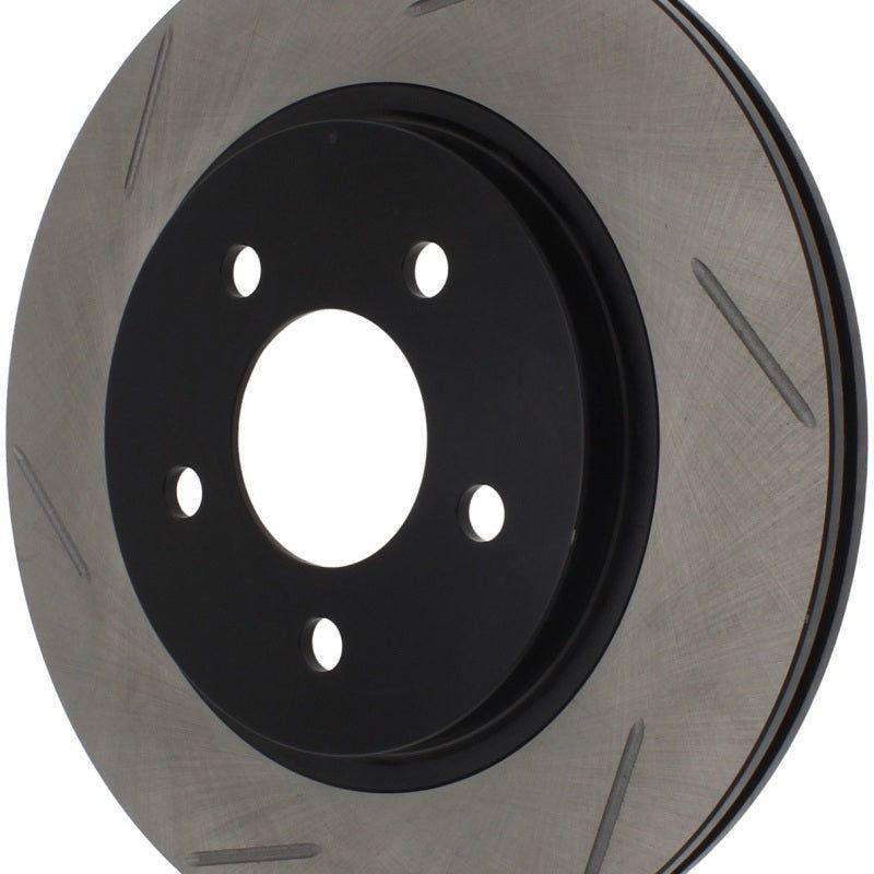 StopTech Power Slot 05-10 Mustang V6/4.0L / GT V8-4.6L Rear Right Slotted Rotor-Brake Rotors - Slotted-Stoptech-STO126.61087SR-SMINKpower Performance Parts