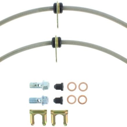 StopTech 2014 Ford Fiesta ST Stainless Steel Front Brake Lines-Brake Line Kits-Stoptech-STO950.61018-SMINKpower Performance Parts