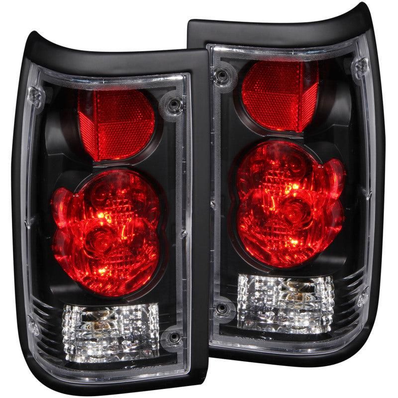 ANZO 1986-1993 Mazda B2000 Taillights Black - SMINKpower Performance Parts ANZ211113 ANZO