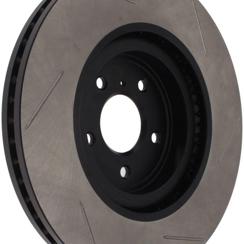 StopTech Power Slot Nissan 370z / Infiniti G37 SportStop Slotted Front Right Rotor-Brake Rotors - Slotted-Stoptech-STO126.42100SR-SMINKpower Performance Parts