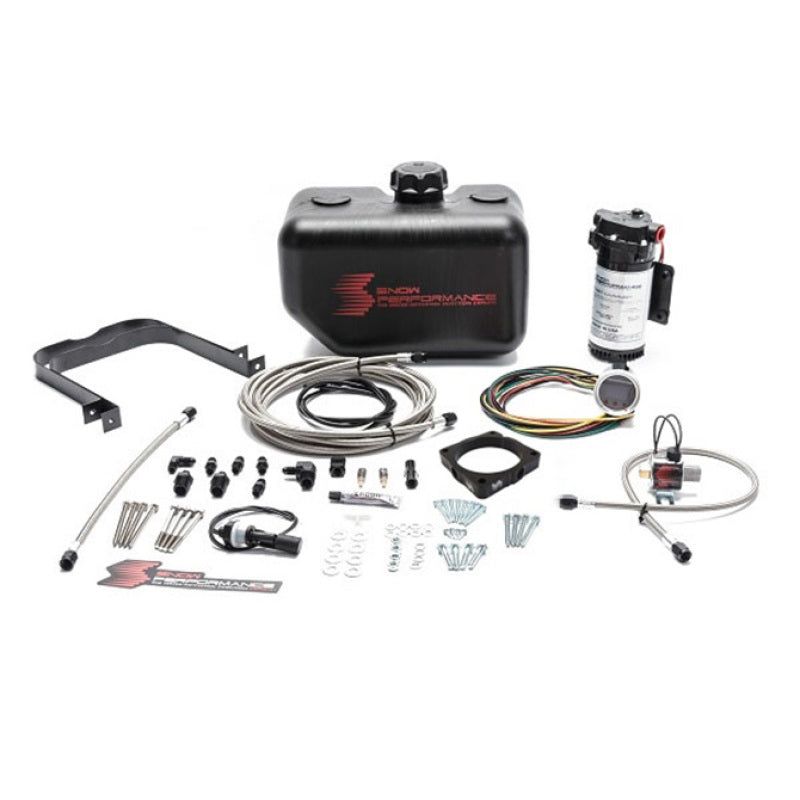 Snow Performance 08+ Charger Stg 2 Boost Cooler F/I Water Injection Kit (SS Braided Line & 4AN)-Water Meth Kits-Snow Performance-SNOSNO-2170-BRD-SMINKpower Performance Parts