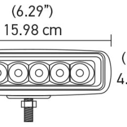 Hella Value Fit Mini 6in LED Light Bar - Flood Beam Pedestal-Light Bars & Cubes-Hella-HELLA357203001-SMINKpower Performance Parts