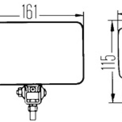 Hella 450 H3 12V SAE/ECE Fog Lamp Kit Clear - Rectangle (Includes 2 Lamps) - SMINKpower Performance Parts HELLA005860601 Hella