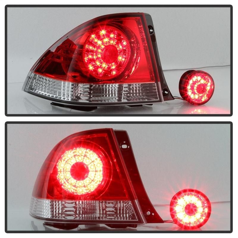 Spyder 01-03 Lexus IS300 LED Tail Lights - Red Clear ALT-YD-LIS300-LED-SET-RC - SMINKpower Performance Parts SPY5085061 SPYDER