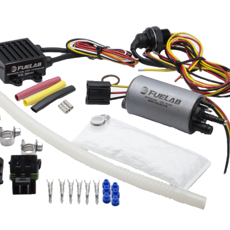 Fuelab 253 In-Tank Brushless Fuel Pump Kit w/9mm Barb & 6mm Siphon/72002/74101/Pre-Filter - 500 LPH - SMINKpower Performance Parts FLB25314 Fuelab