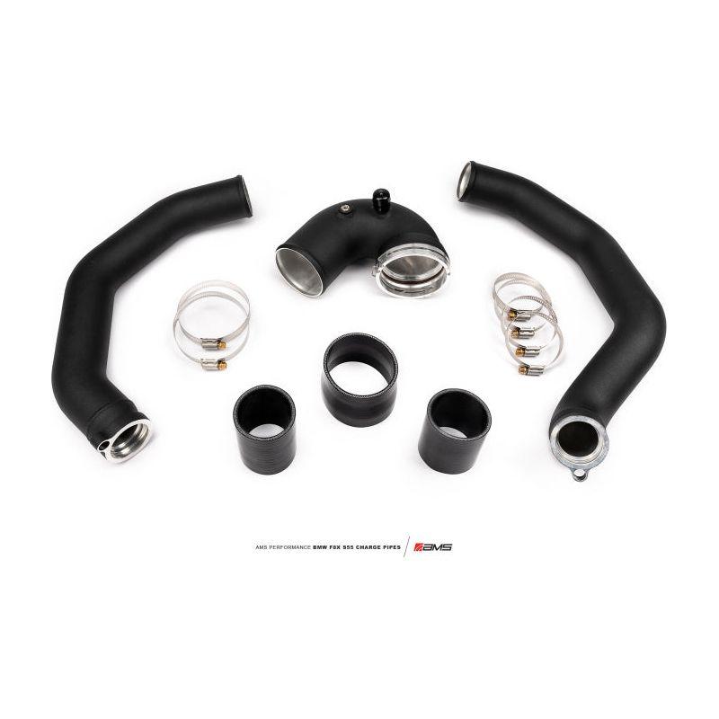 AMS Performance 15-18 BMW M3 / 15-20 BMW M4 w/ S55 3.0L Turbo Engine Charge Pipes - SMINKpower Performance Parts AMSAMS.39.09.0001-1 AMS