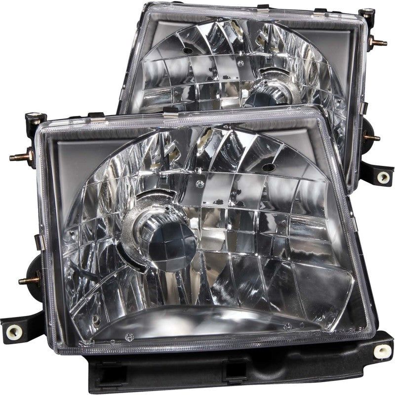 ANZO 1997-2000 Toyota Tacoma Crystal Headlights Black-Headlights-ANZO-ANZ121139-SMINKpower Performance Parts