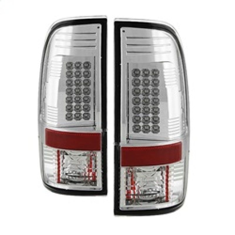 Spyder Ford Super Duty 08-15 LED Tail Lights Chrome ALT-YD-FS07-LED-C-Tail Lights-SPYDER-SPY5003904-SMINKpower Performance Parts