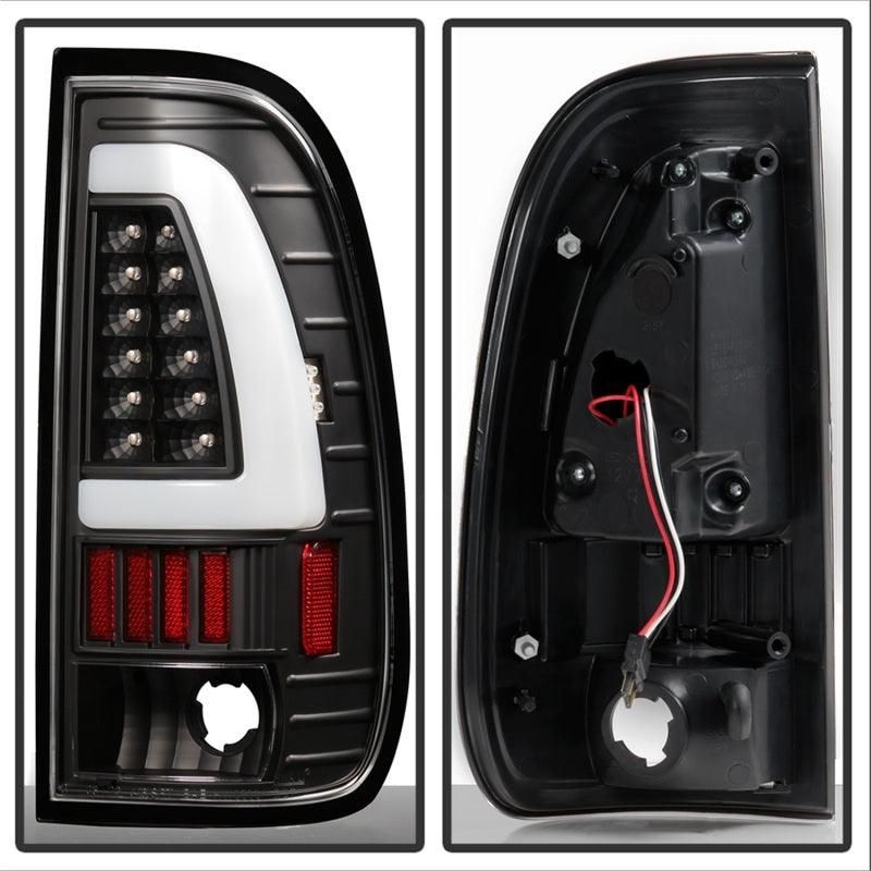 xTune Ford F150 Styleside 97-03 Light Bar LED Tail Lights - Black ALT-ON-FF15097-LBLED-BK - SMINKpower Performance Parts SPY5082084 SPYDER