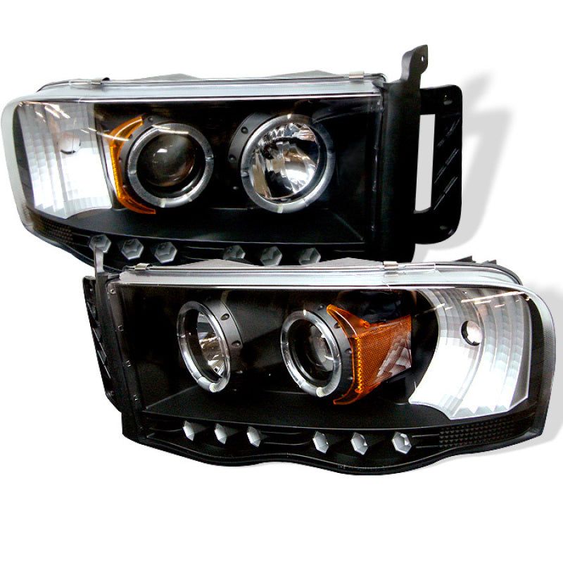 Spyder Dodge Ram 1500 02-05/Ram 2500 03-05 Projector Headlights LED Halo LED Blk PRO-YD-DR02-HL-BK-Headlights-SPYDER-SPY5009975-SMINKpower Performance Parts