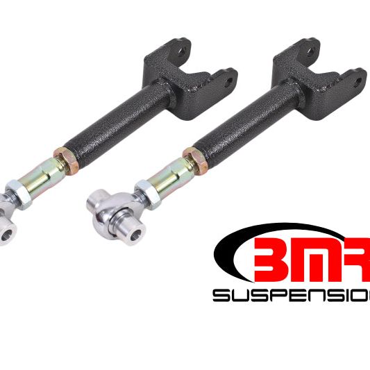 BMR 64-67 A-Body Upper Control Arms On-Car Adj. Rod Ends - Black Hammertone - SMINKpower Performance Parts BMRUTCA044H BMR Suspension