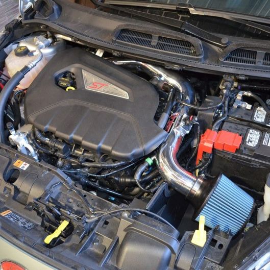 Injen 14 Ford Fiesta ST 1.6L Turbo 4Cyl Wrinkle Black Short Ram Intake w/MR Tech-Cold Air Intakes-Injen-INJSP9016WB-SMINKpower Performance Parts