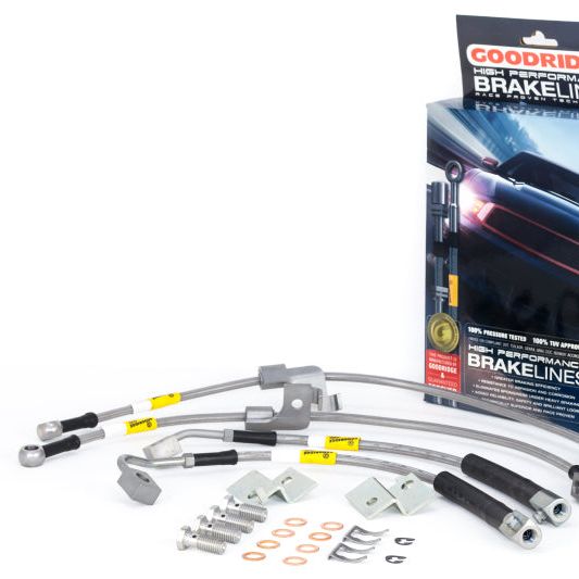 Goodridge 2015 Ford Mustang All Models G-Stop Stainless Steel Brake Lines-Brake Line Kits-Goodridge-GRI12366-SMINKpower Performance Parts