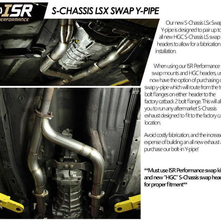 ISR Performance S-Chassis LS Swap Y-Pipe - SMINKpower Performance Parts ISRIS-240LS-Y ISR Performance