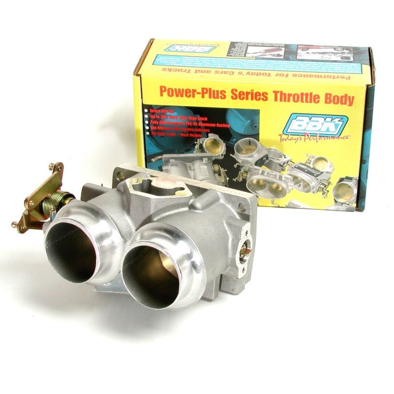 BBK 87-03 Ford F Series Truck RV 460 Twin 61mm Throttle Body BBK Power Plus Series-Throttle Bodies-BBK-BBK3502-SMINKpower Performance Parts