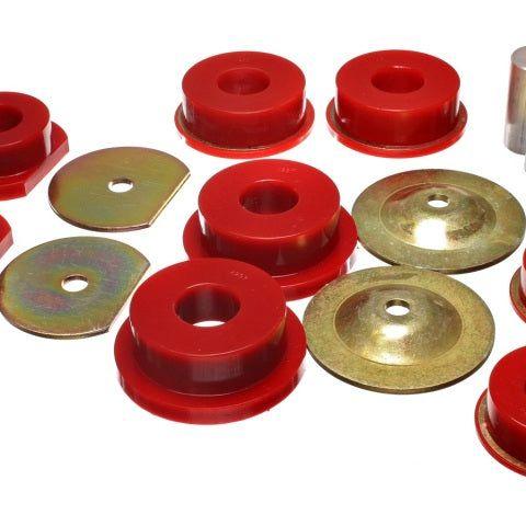 Energy Suspension Dodge 08-10 Challenger/ 07-10 Charger/05-08 Magnum RWD Red Rear Subframe Bushings-Bushing Kits-Energy Suspension-ENG5.4114R-SMINKpower Performance Parts